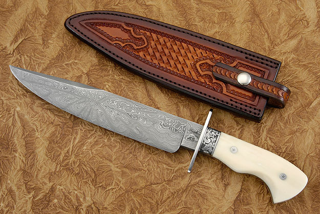 Engraved NLT Bowie with Walrus Ivory
