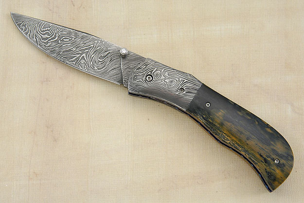 Mammoth Gent with Twisted Ws Pattern Damascus