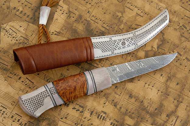 Sami Style Half Horn Hunter<br><i>1st Prize Half Horn Knives, Class A - Nordic Championship in Ludvika 2012</i>