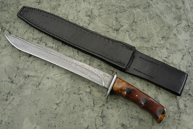 Recurve Fighter with Ironwood, African Blackwood and Maple Burl