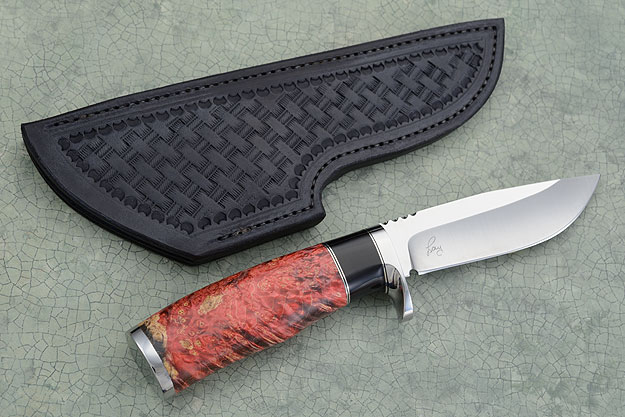 Canadian Hunter with Red Box Elder Burl and Buffalo Horn