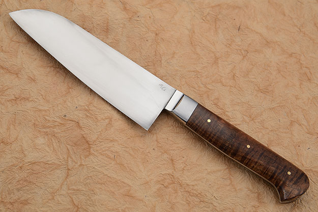 Chef's Knife (Santoku) with Curly Koa (5-1/2 in)