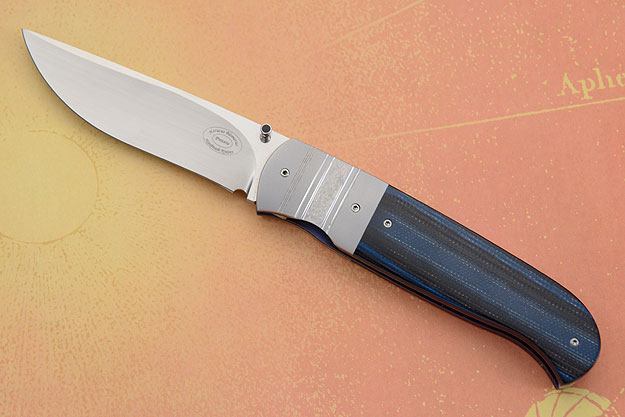 LL10 Folder with Black and Blue G10