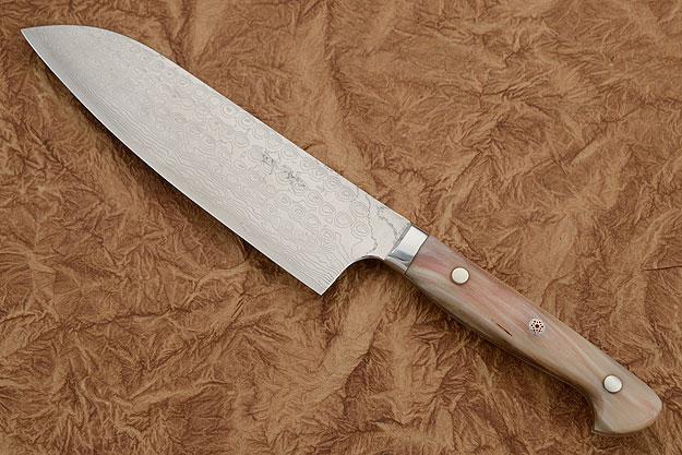 Santoku (Chef's Knife) with Sheep Horn - 170mm (6 3/4 in.)