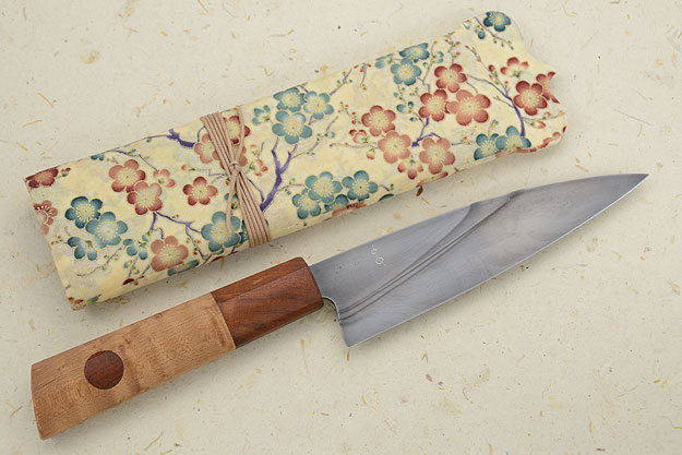 Chef's Knife (6-1/2 in) with Maple Burl and Desert Ironwood
