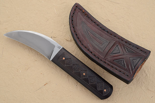 Hawk with Carved African Blackwood