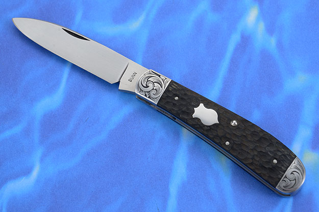 Engraved Slip Joint with Jigged Micarta