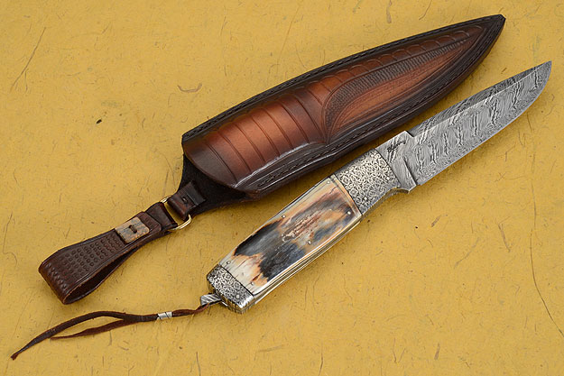 Drop Point Hunter with Mammoth Ivory