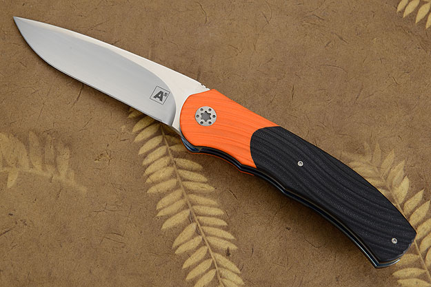 A1 Front Flipper with Black and Orange G10 (IKBS)