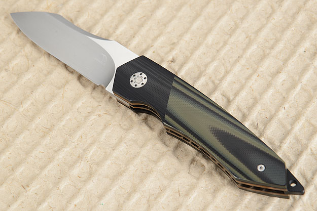 Tactical Folder with OD Green and Black G10 and MoonGlow II (IKBS)