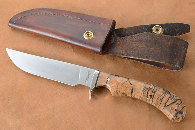 Hunting Knife with Spalted Maple