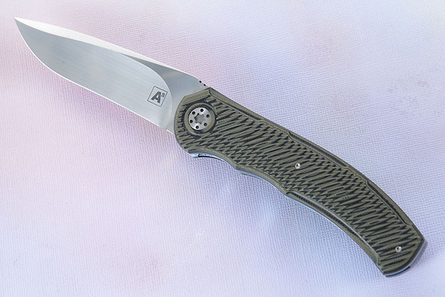 A1 Front Flipper with Olive/Black G10 (IKBS)