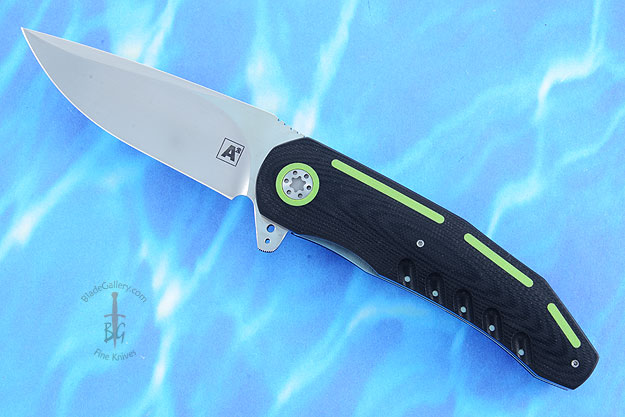 A3 Flipper with Black and Neon Green G10 (IKBS)