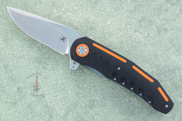 A3 Flipper with Black and Orange G10 (IKBS with Ceramic Bearings)