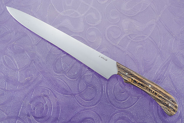 Carving Knife/Slicer (10 in.) with Snakeskin Sycamore