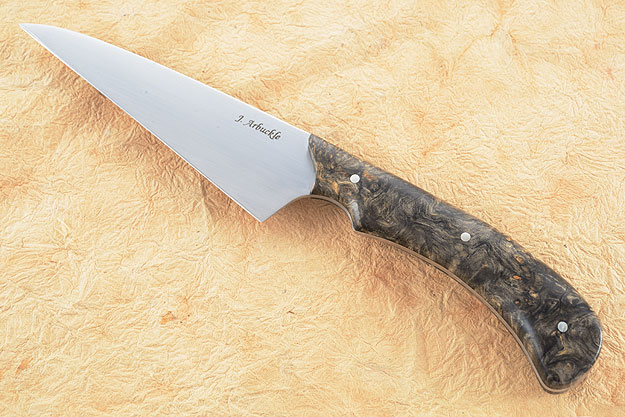 Wharncliffe Chef's Utility Knife (4-3/4 in) with Buckeye Burl