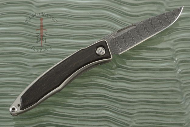 Mnandi with Gabon Ebony and Laddered Damascus - Left Handed