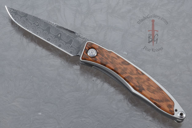 Mnandi with Snakewood and Raindrop Damascus