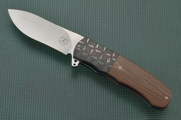 L46 Flipper with Earth Brown G10 and Zirconium