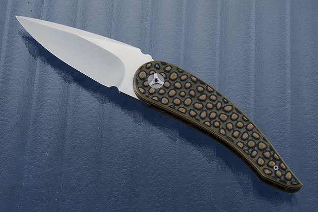 Tactical Front Flipper with Topographic Camo G10 and MoonGlow II (IKBS)
