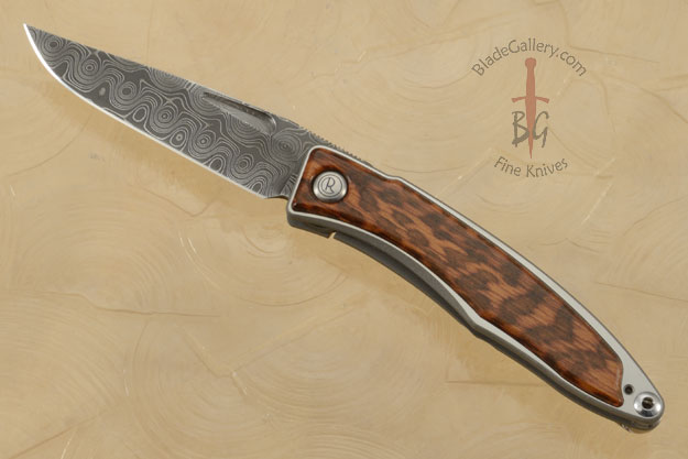 Mnandi with Snakewood and Raindrop Damascus