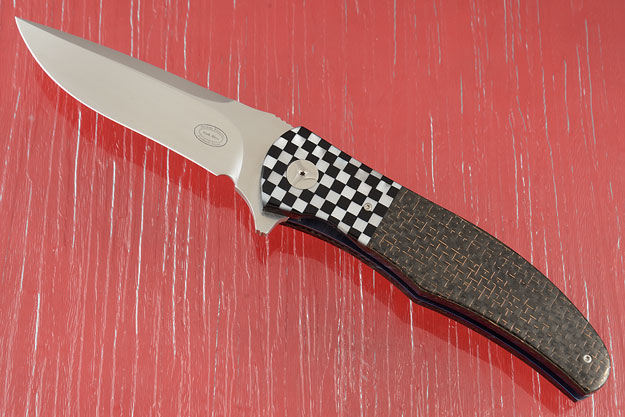 LL13 Flipper with Mother of Pearl and Lightning Strike Carbon Fiber (IKBS)