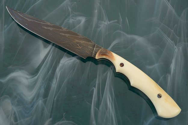 Damascus Batwing Fighter with Walrus Ivory