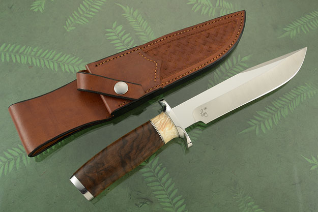 Bowie with Walnut and Muskox Horn (40th Anniversary Knife)