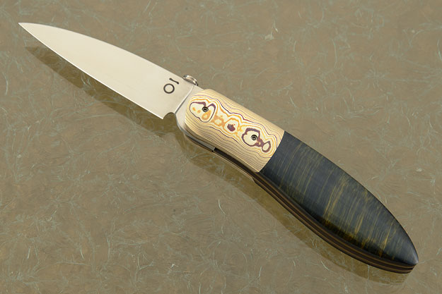 Wharncliffe Folder with Mokume and Tiger's Eye
