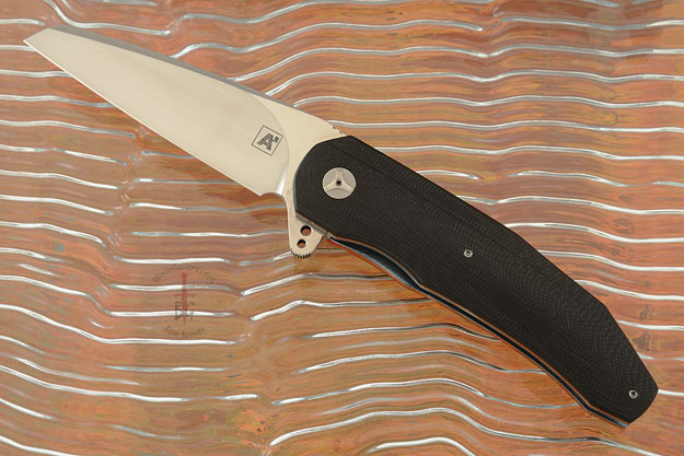 A3 Wharncliffe Flipper with Black and Orange G10 (Double Row Ceramic IKBS)