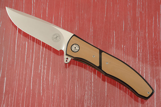 L42 Interframe Flipper with Black and Coyote Brown G10 (IKBS)