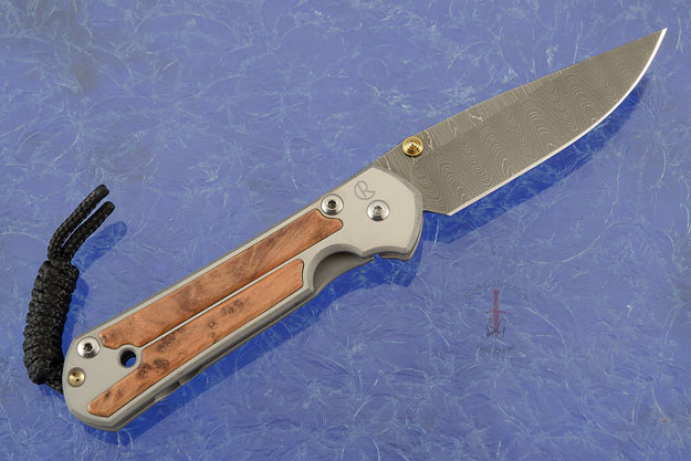 Small Sebenza 21 with Thuya Burl and Laddered Damascus - Left Handed
