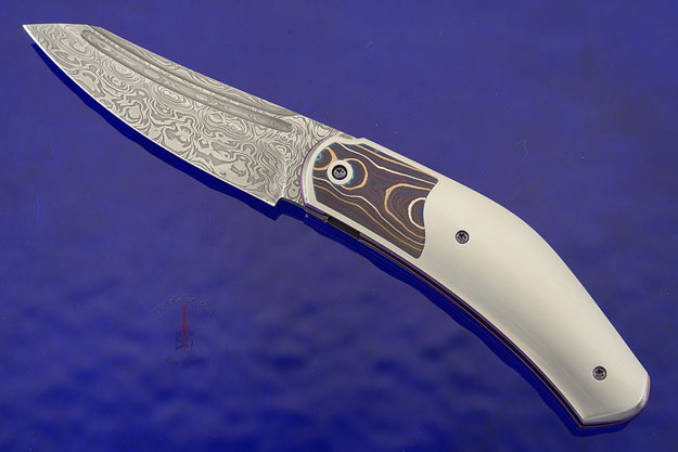 Draupner Interframe Front Flipper with Stainless Steel and Damascus - #13