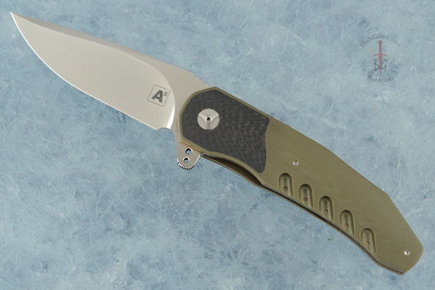 A3 Interframe Flipper with OD Green G10 and Carbon Fiber (Double Row IKBS)