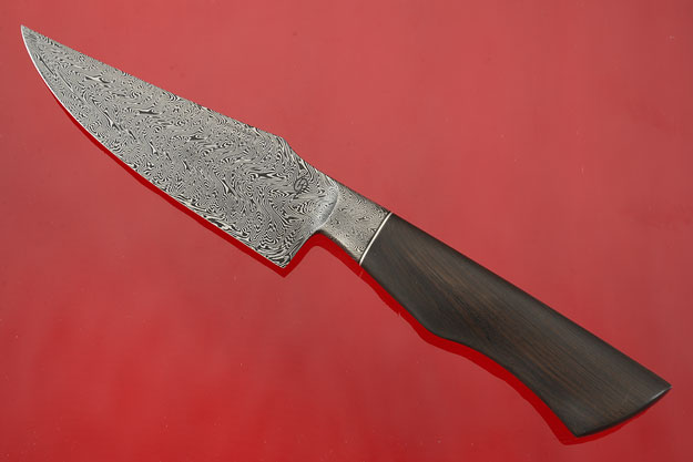 Integral Damascus Hunter with African Blackwood