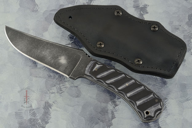 Belt Knife with Battleworn Sculpted G10