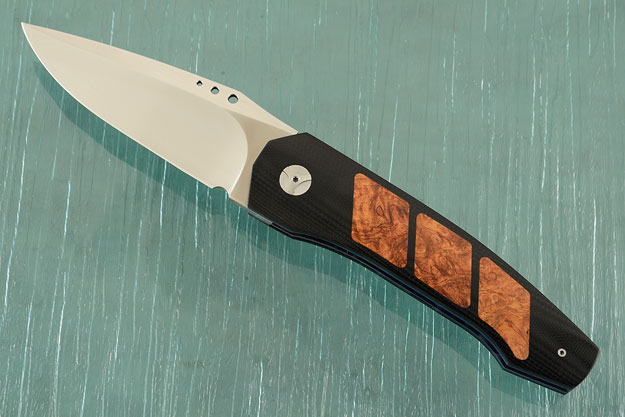 Grizzly Tactical Interframe Front Flipper with G-10 and Amboyna Burl (IKBS)
