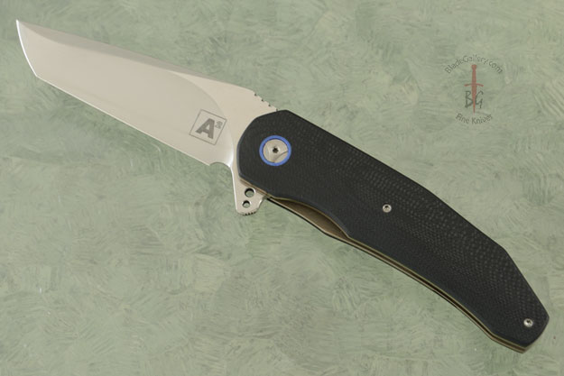 A5 Tanto Flipper with Black and Blue G10 (IKBS)