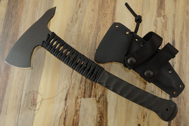 Legacy Axe with Sculpted Black Micarta, Cord Wrap