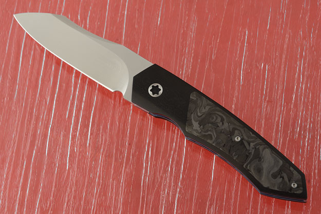 Mini Simba Tactical Interframe Front Flipper with Marbled Carbon Fiber (IKBS)