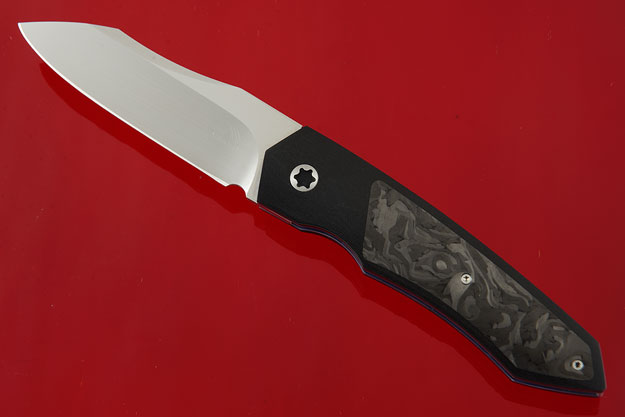 Mini Simba Tactical Interframe Front Flipper with Marbled Carbon Fiber (IKBS)