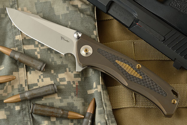 New Torrent Flipper - Bronze Ti/Carbon Fiber and Differentially Finished RWL-34