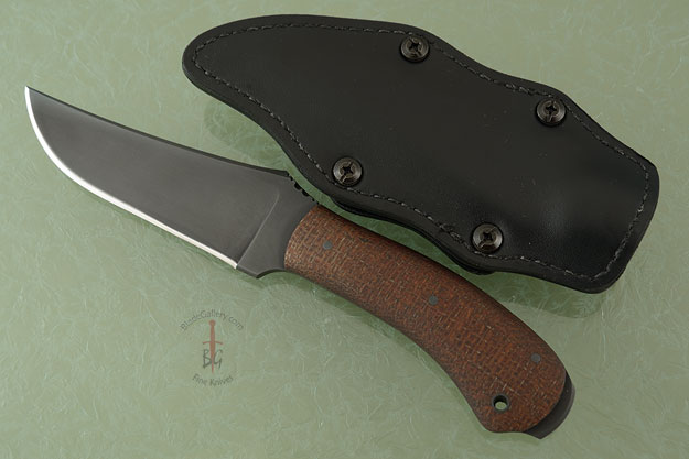 Crusher Belt Knife with Burlap Micarta