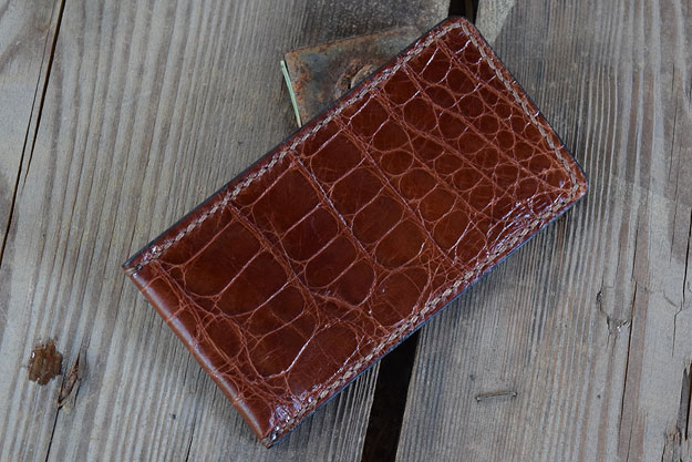 Folding Knife Pouch - Alligator Leather