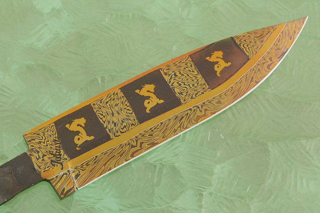 Dragon Mosaic Damascus Blade
