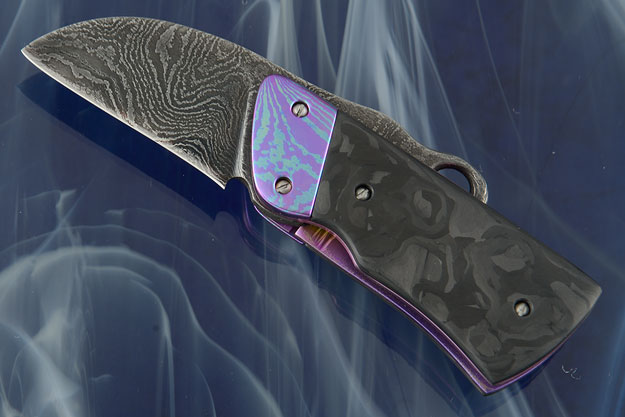 Troublemaker with Marbled Carbon Fiber and Damascus