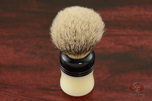 Silvertip Shaving Brush with Ivory and Black Acrylic