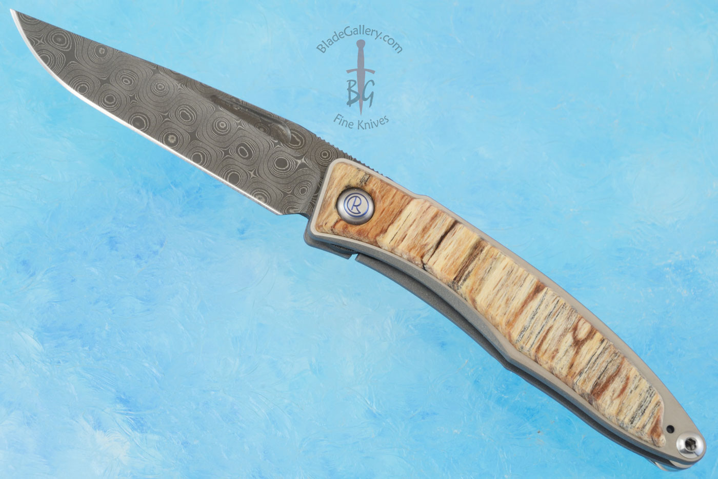 Mnandi with Spalted Beech and Raindrop Damascus (Chad Nichols)