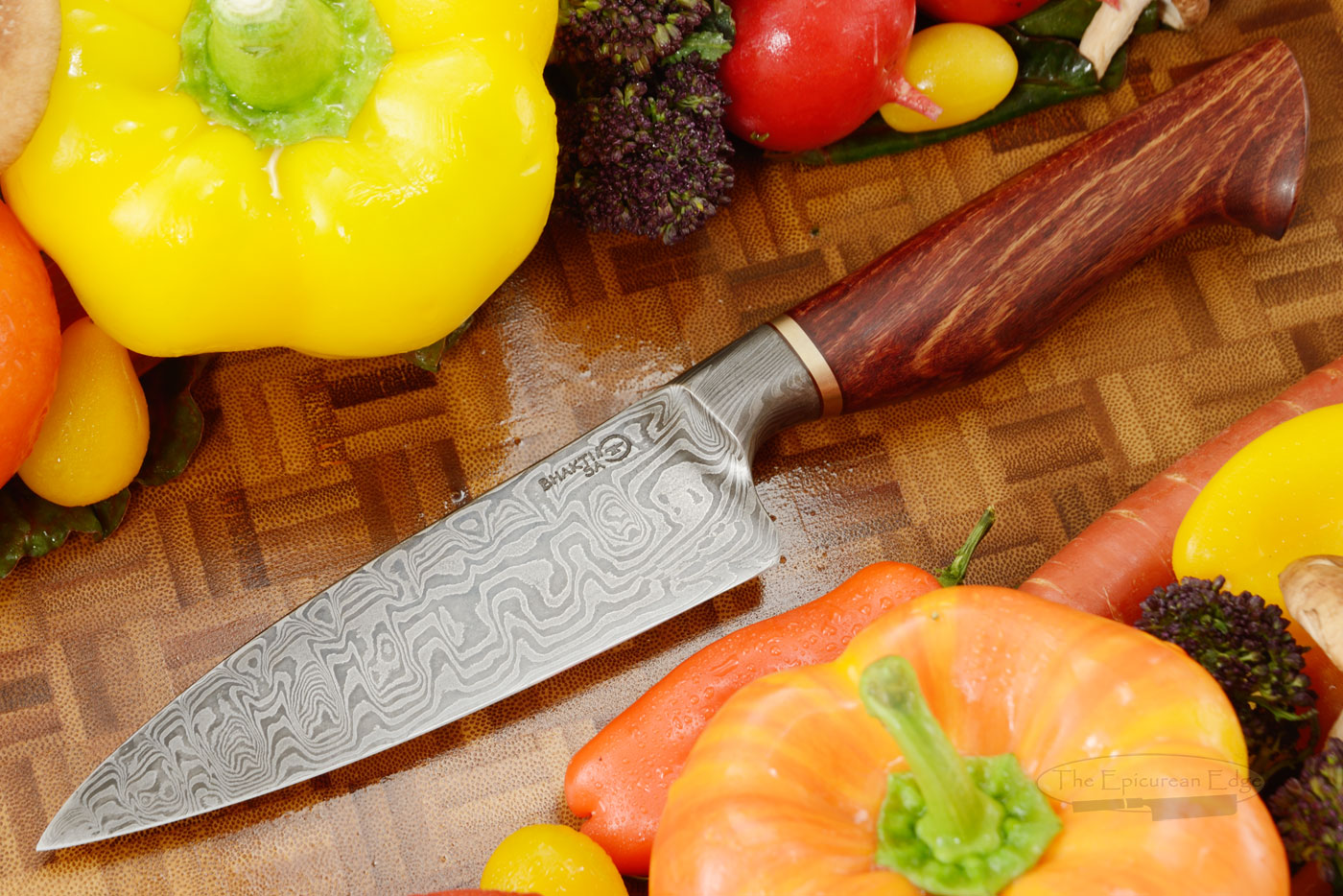 Integral Damascus Chef's Knife (5-1/4 in.) with Beefwood